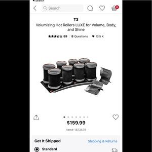 T3 Volumizing Hot Rollers used only a few times great condition